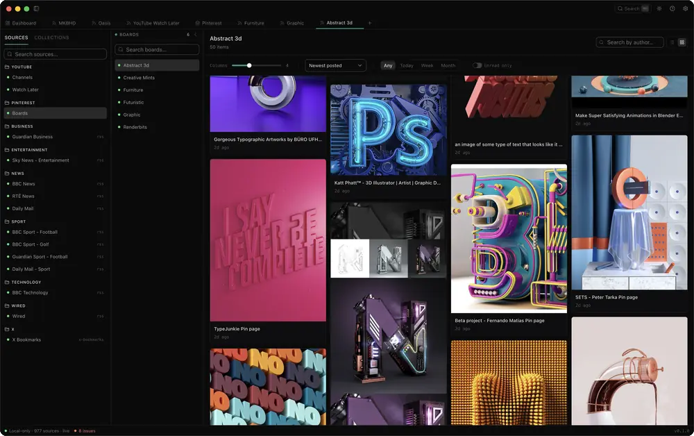 Signal pinterest: boards kept in sync.